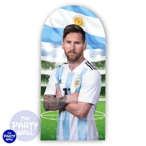 Messi - Funda para mampara de punta redonda o rectangular Mampara de punta redonda