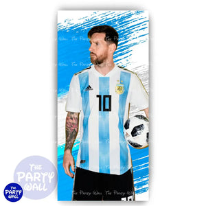 Messi - Funda para mampara de punta redonda o rectangular Mampara de punta redonda