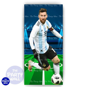 Messi - Funda para mampara de punta redonda o rectangular Mampara de punta redonda