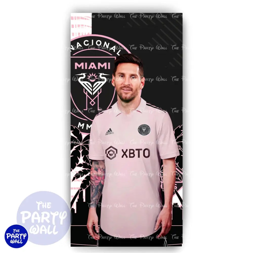 Messi - Funda para mampara de punta redonda o rectangular Mampara de punta redonda