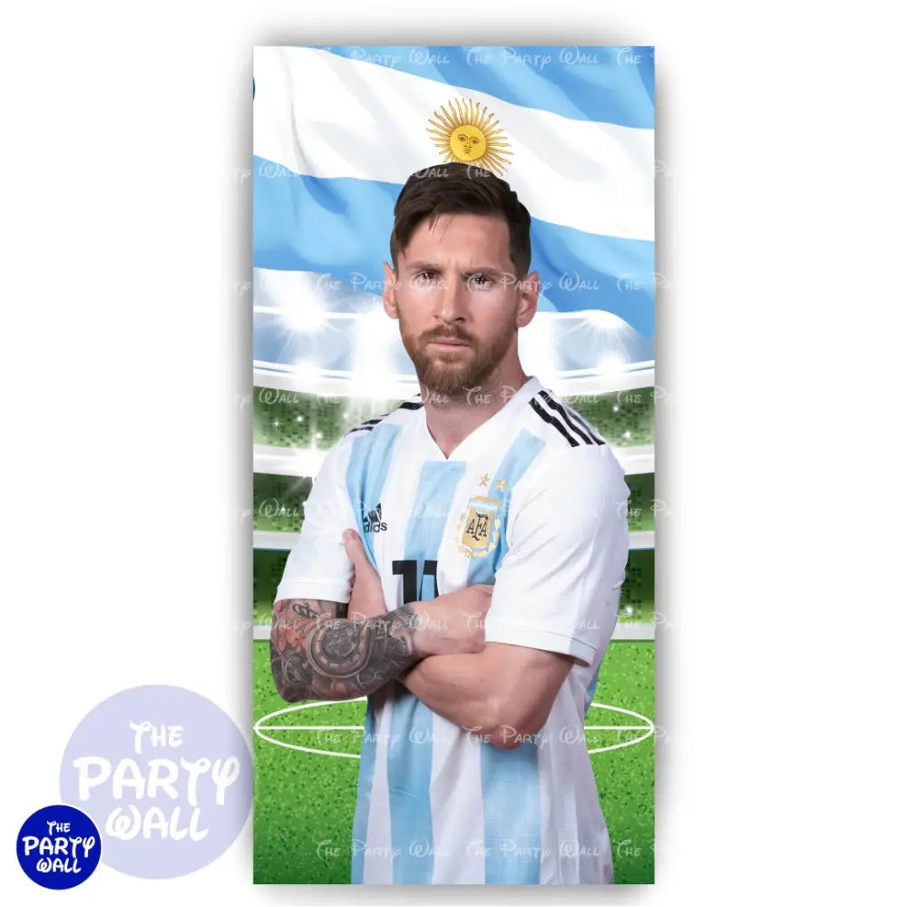 Messi - Funda para mampara de punta redonda o rectangular Mampara de punta redonda