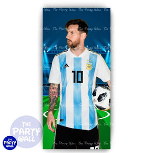 Messi - Funda para mampara de punta redonda o rectangular Mampara de punta redonda