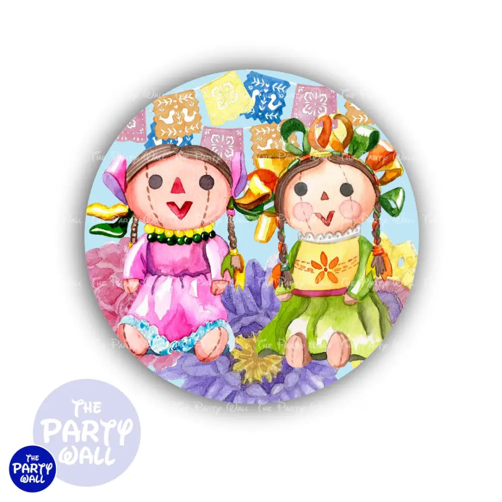 Mexicana - Funda para mampara circular Circular