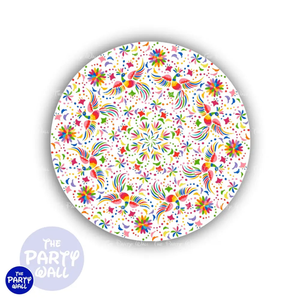 Mexicana - Funda para mampara circular Circular