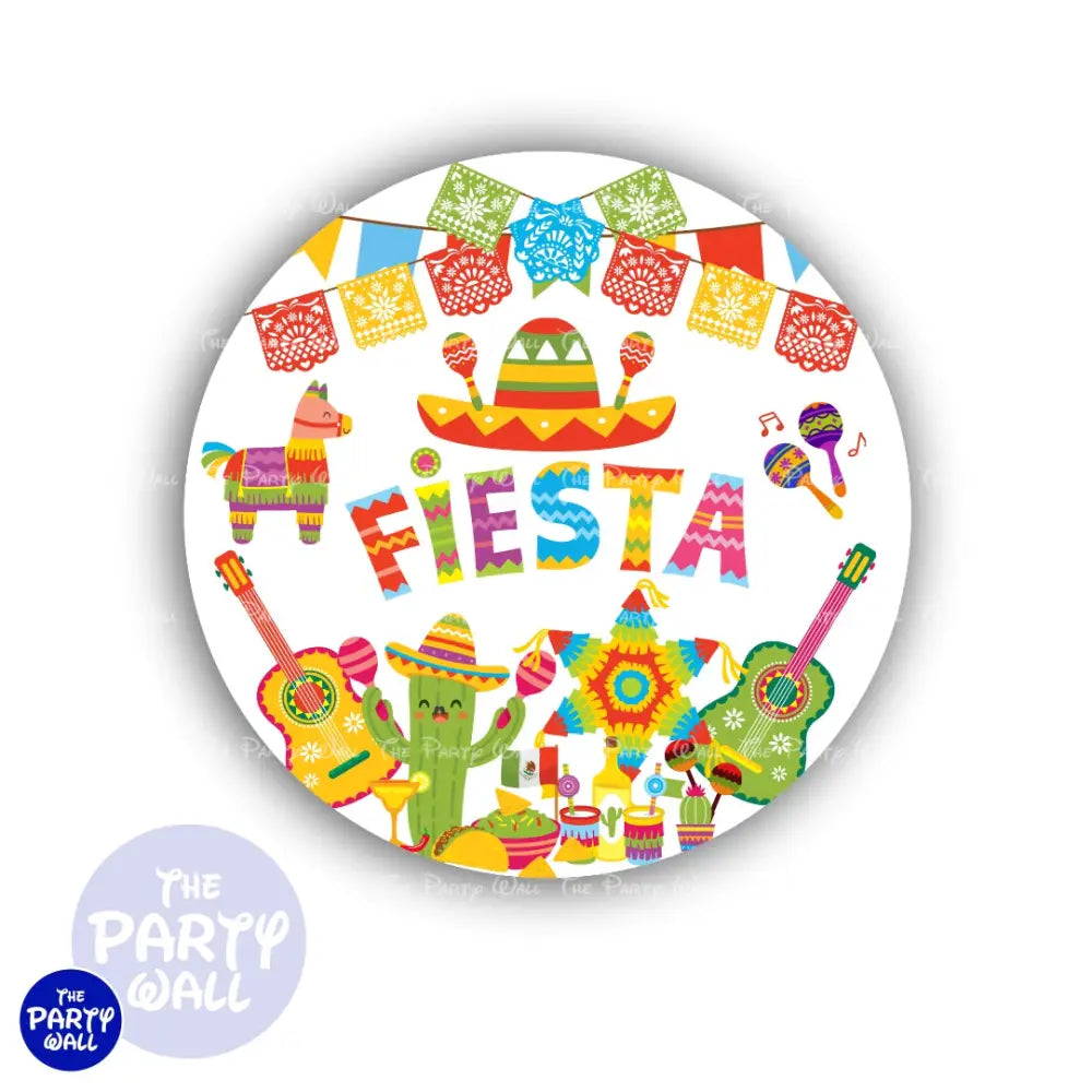 Mexicana - Funda para mampara circular Circular