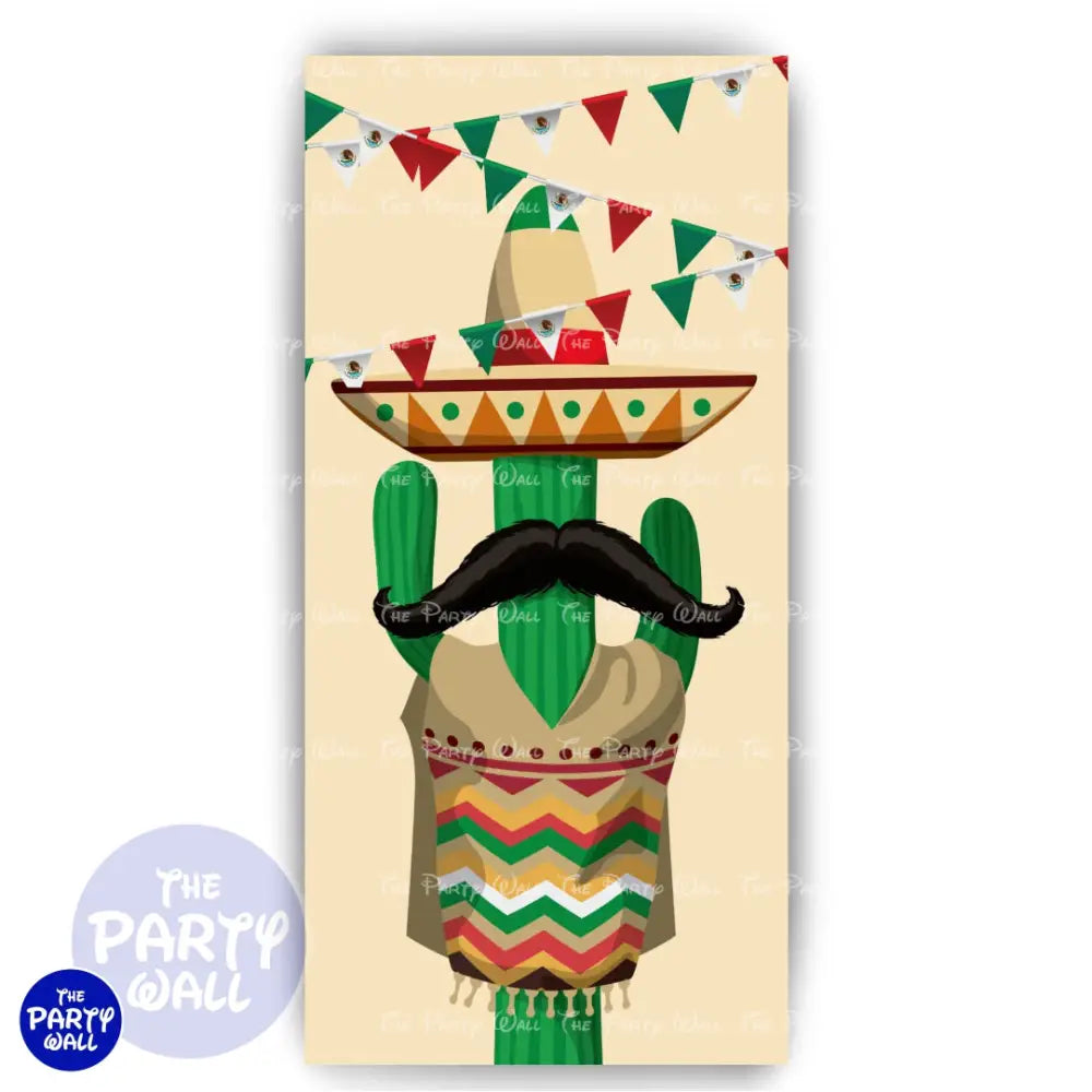 Mexicana - Funda para mampara de punta redonda o rectangular Mampara de punta redonda