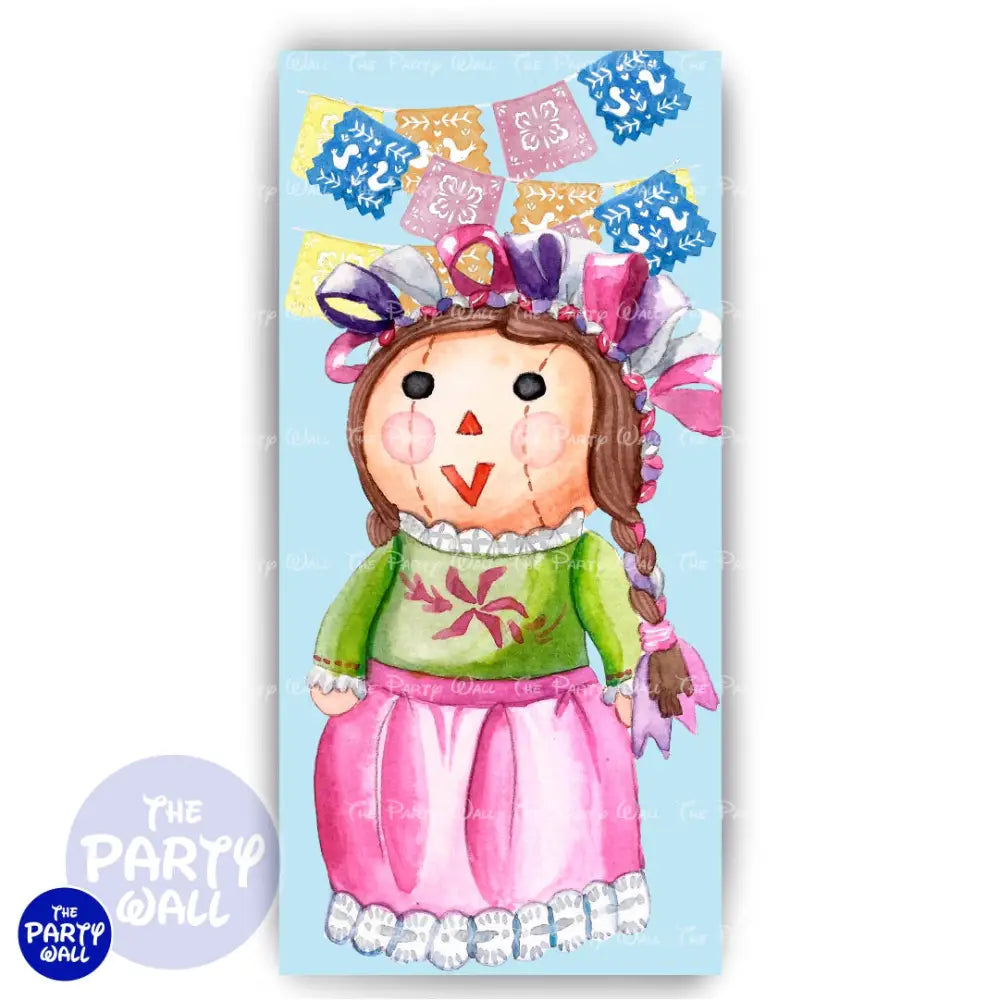 Mexicana - Funda para mampara de punta redonda o rectangular Mampara de punta redonda