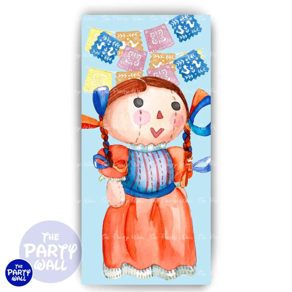 Mexicana - Funda para mampara de punta redonda o rectangular Mampara de punta redonda