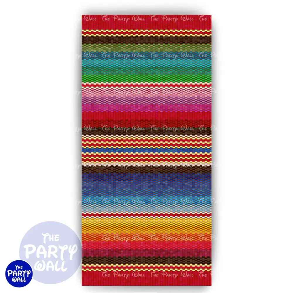 Mexicana - Funda para mampara de punta redonda o rectangular Mampara de punta redonda