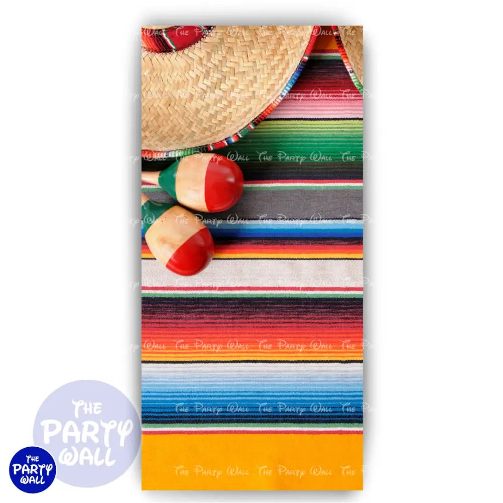 Mexicana - Funda para mampara de punta redonda o rectangular Mampara de punta redonda