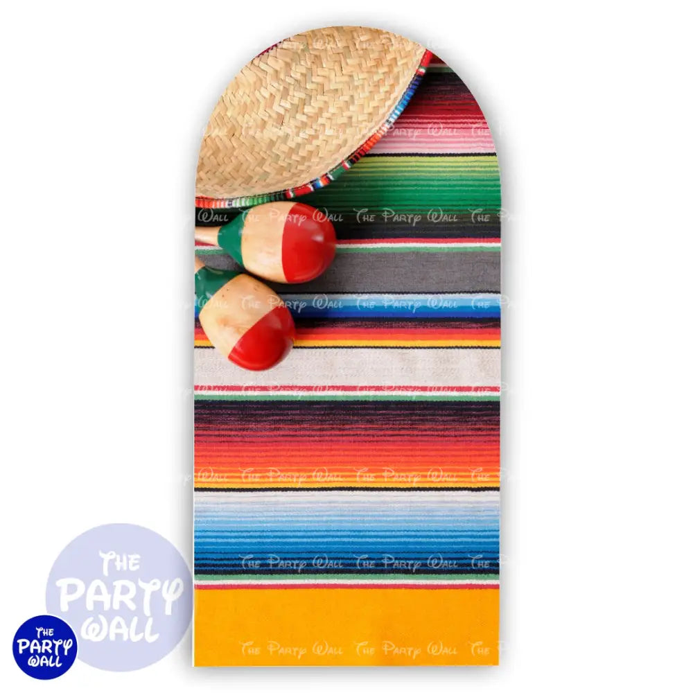Mexicana - Funda para mampara de punta redonda o rectangular Mampara de punta redonda