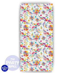 Mexicana - Funda para mampara de punta redonda o rectangular Mampara de punta redonda