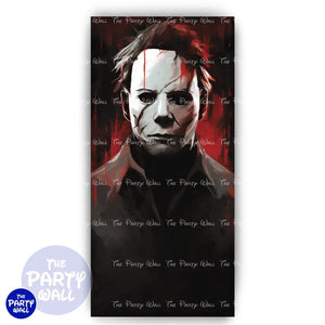 Michael Myers - Funda para mampara de punta redonda o rectangular Mampara de punta redonda