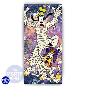 Mickey Halloween - Funda para mampara de punta redonda o rectangular Mampara de punta redonda