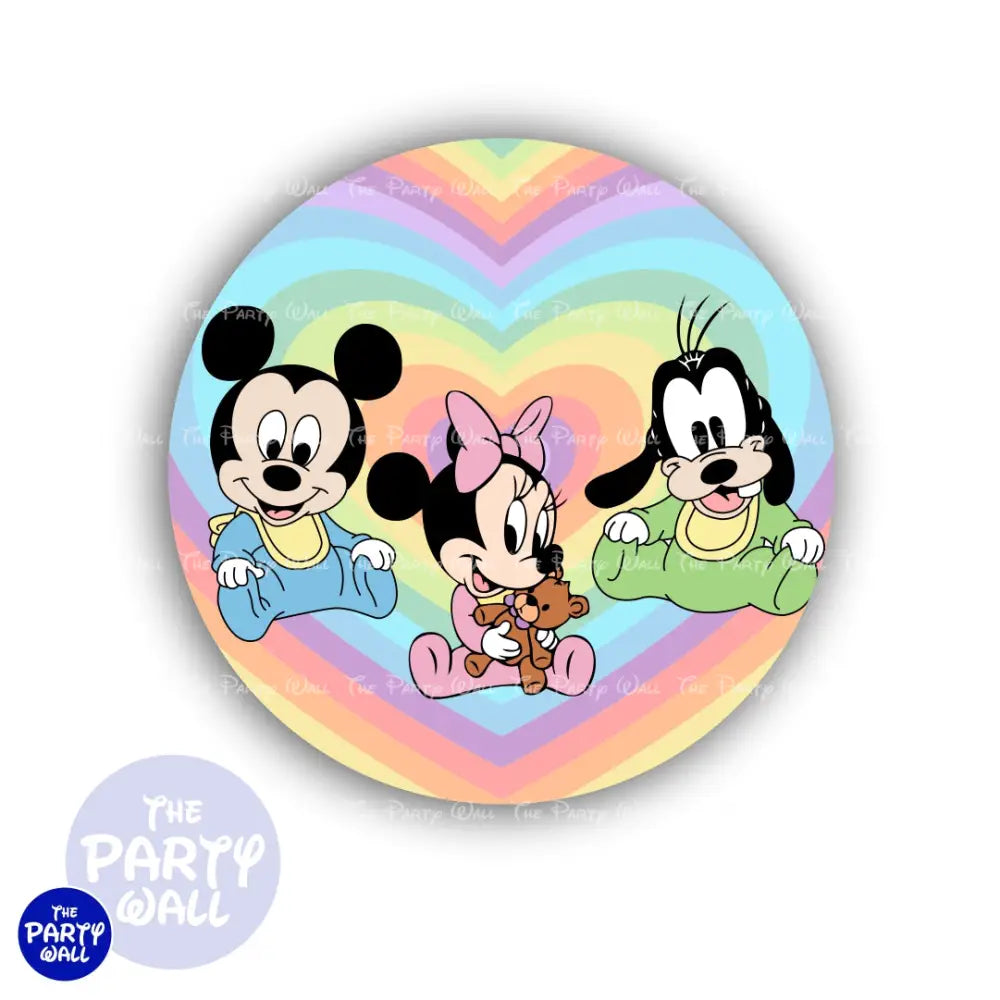 Mickey Mouse Bebé - Funda para mampara circular Circular