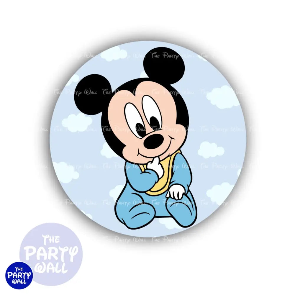 Mickey Mouse Bebé - Funda para mampara circular Circular