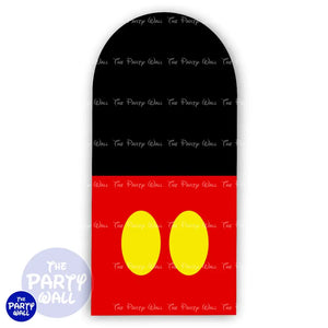 Mickey Mouse - Funda para mampara de punta redonda o rectangular Mampara de punta redonda