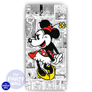 Mickey Mouse - Funda para mampara de punta redonda o rectangular Mampara de punta redonda