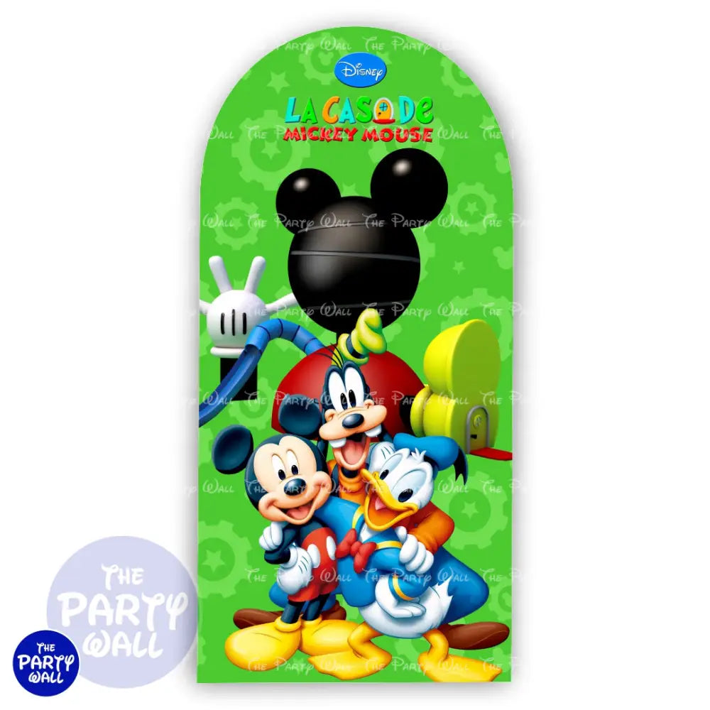 Mickey Mouse - Funda para mampara de punta redonda o rectangular Mampara de punta redonda