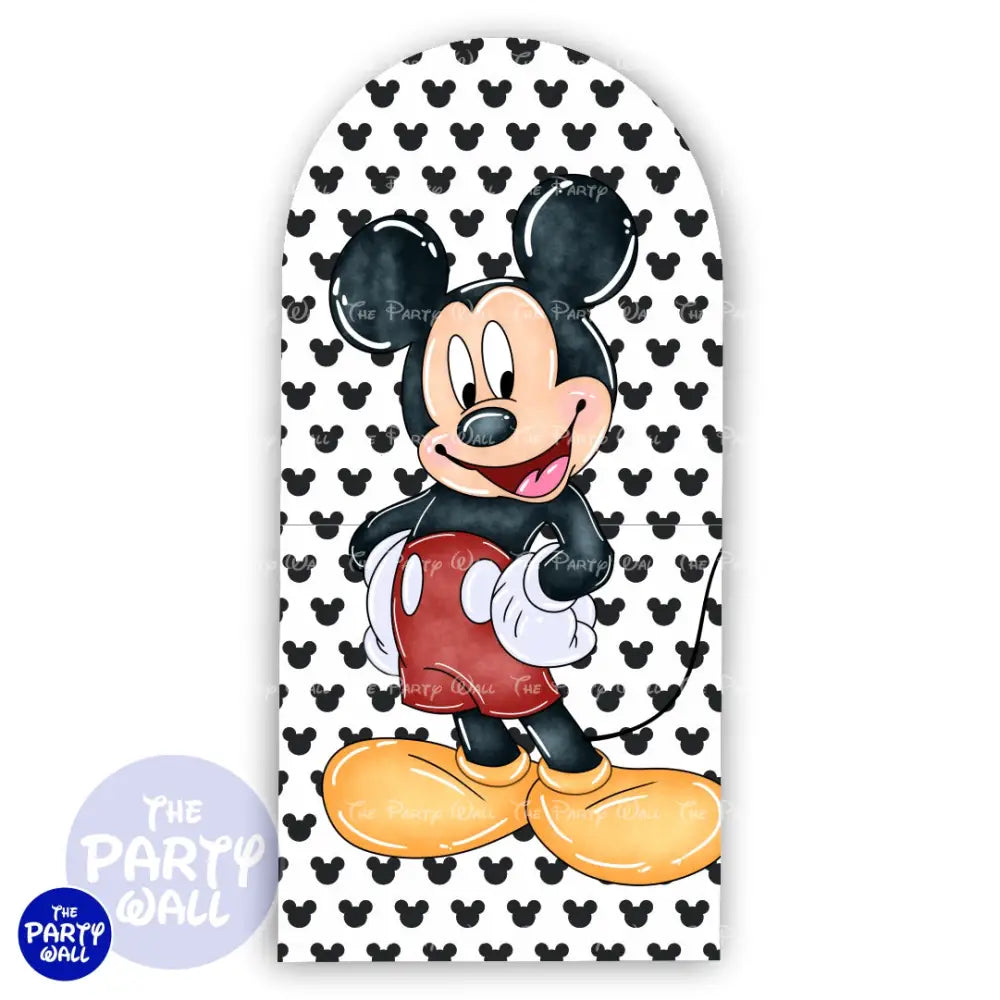 Mickey Mouse - Funda para mampara de punta redonda o rectangular Mampara de punta redonda