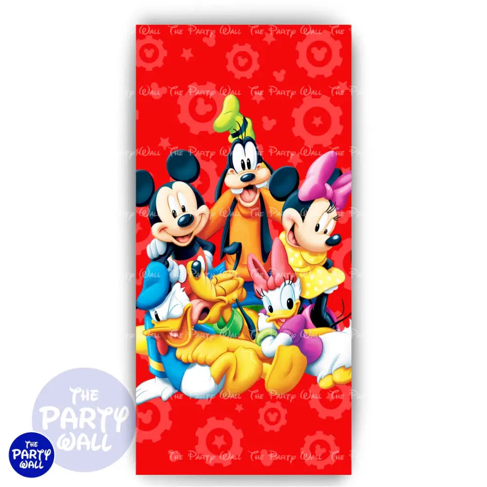 Mickey Mouse - Funda para mampara de punta redonda o rectangular Mampara de punta redonda