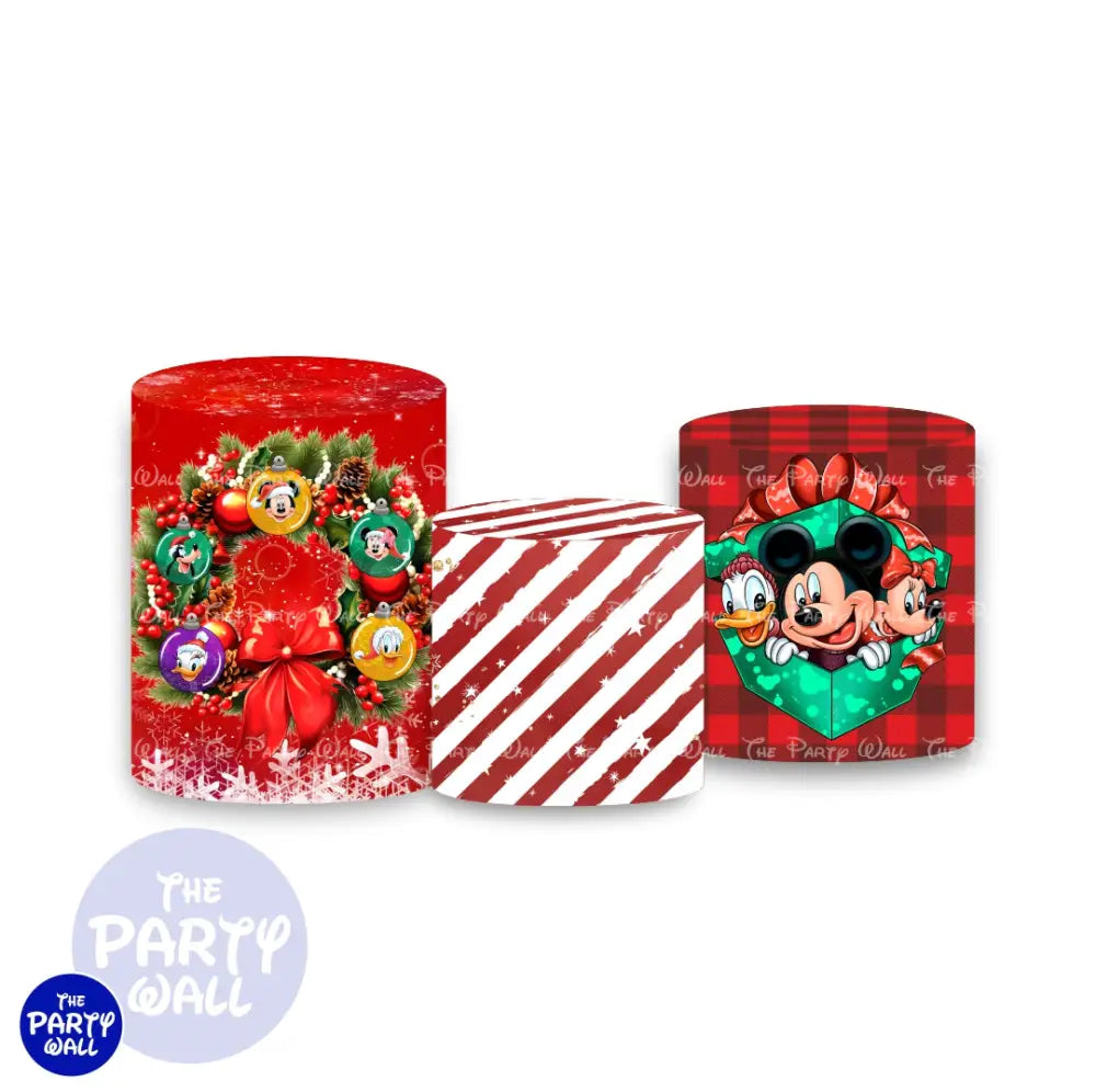 Mickey Mouse Navidad - Fundas para cilindros Cilindros