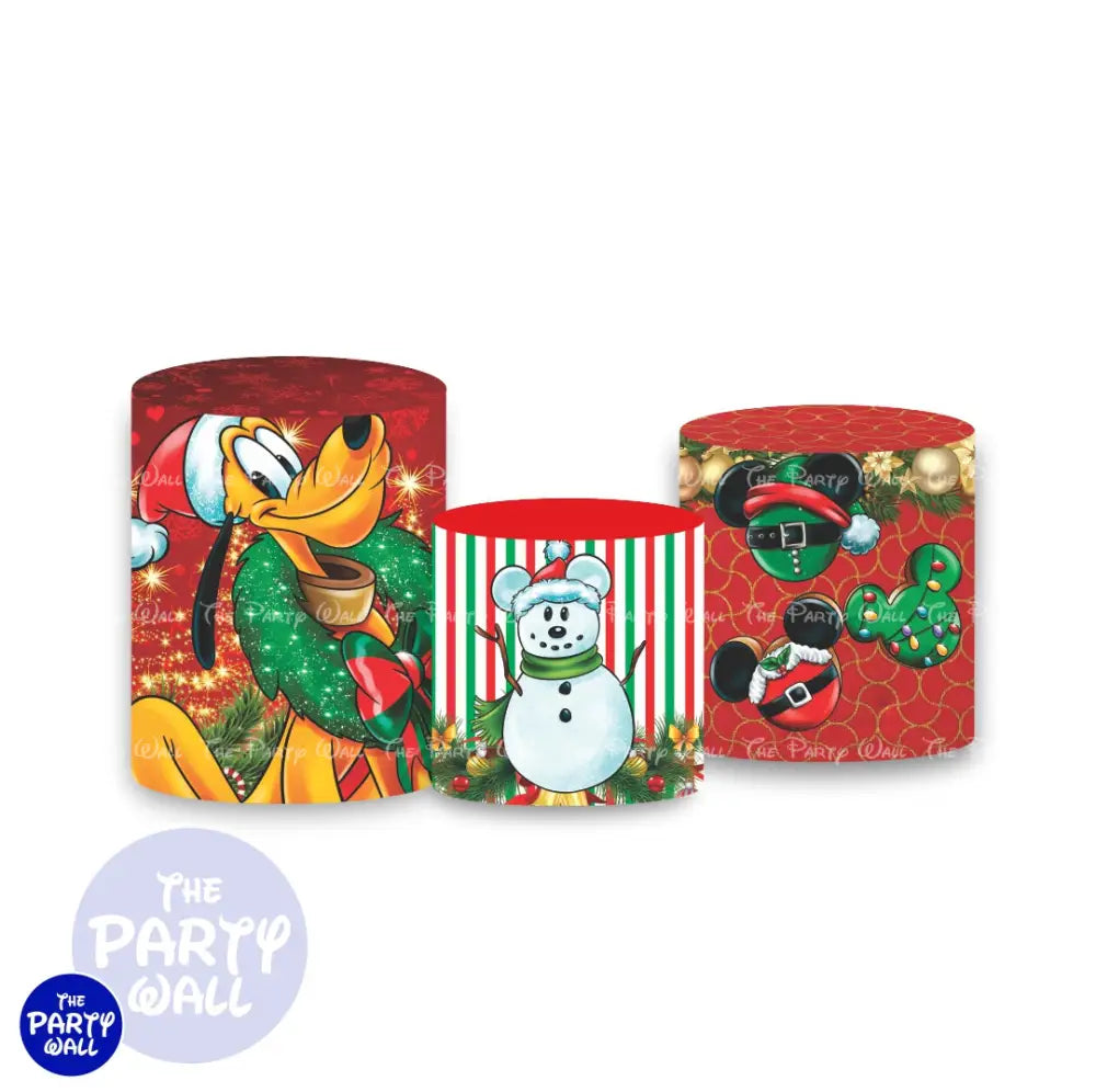Mickey Mouse Navidad - Fundas para cilindros Cilindros