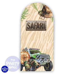 Mickey Mouse Safari - Funda para mampara de punta redonda o rectangular Mampara de punta redonda