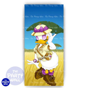 Mickey Mouse Safari - Funda para mampara de punta redonda o rectangular Mampara de punta redonda