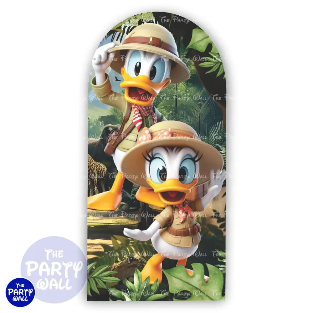 Mickey Mouse Safari - Funda para mampara de punta redonda o rectangular Mampara de punta redonda