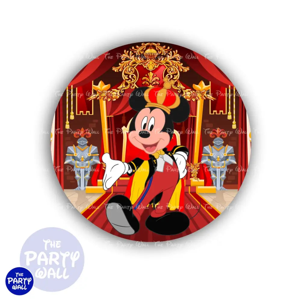 Mickey Príncipe - Funda para mampara circular Circular