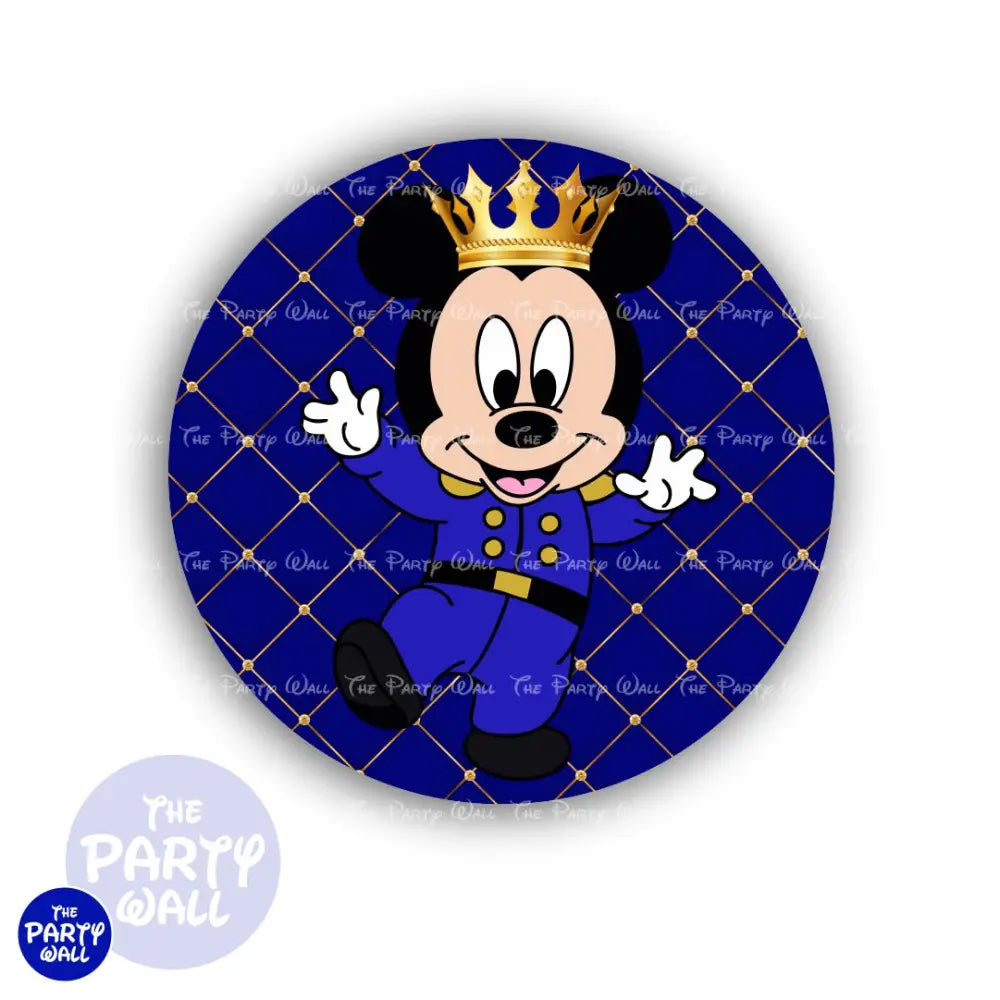 Mickey Príncipe - Funda para mampara circular Circular