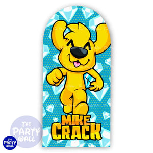 Mike Crack - Funda para mampara de punta redonda o rectangular Mampara de punta redonda