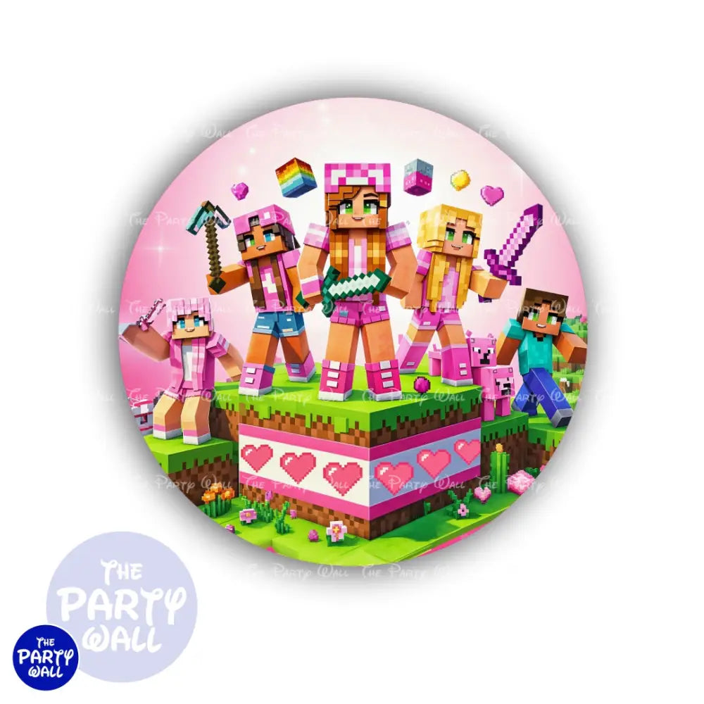 Minecraft - Funda para mampara circular Circular