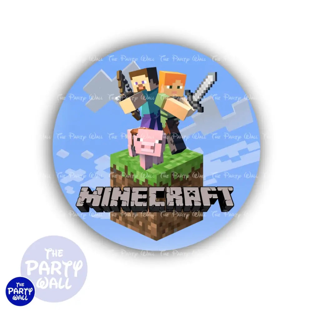 Minecraft - Funda para mampara circular Circular