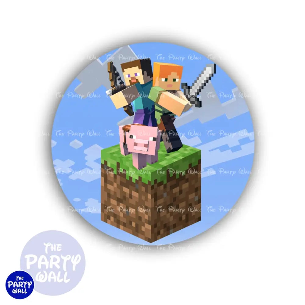 Minecraft - Funda para mampara circular Circular