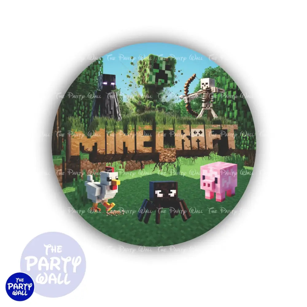 Minecraft - Funda para mampara circular Circular