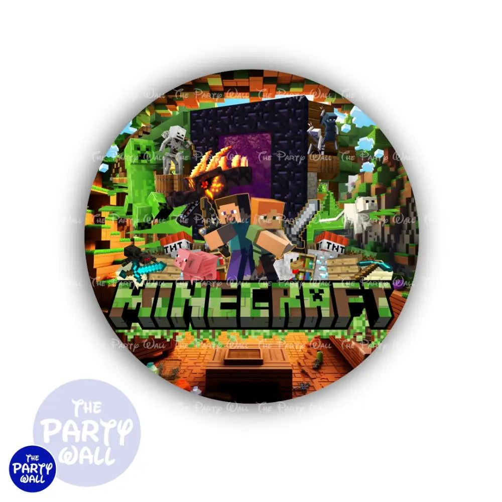 Minecraft - Funda para mampara circular Circular