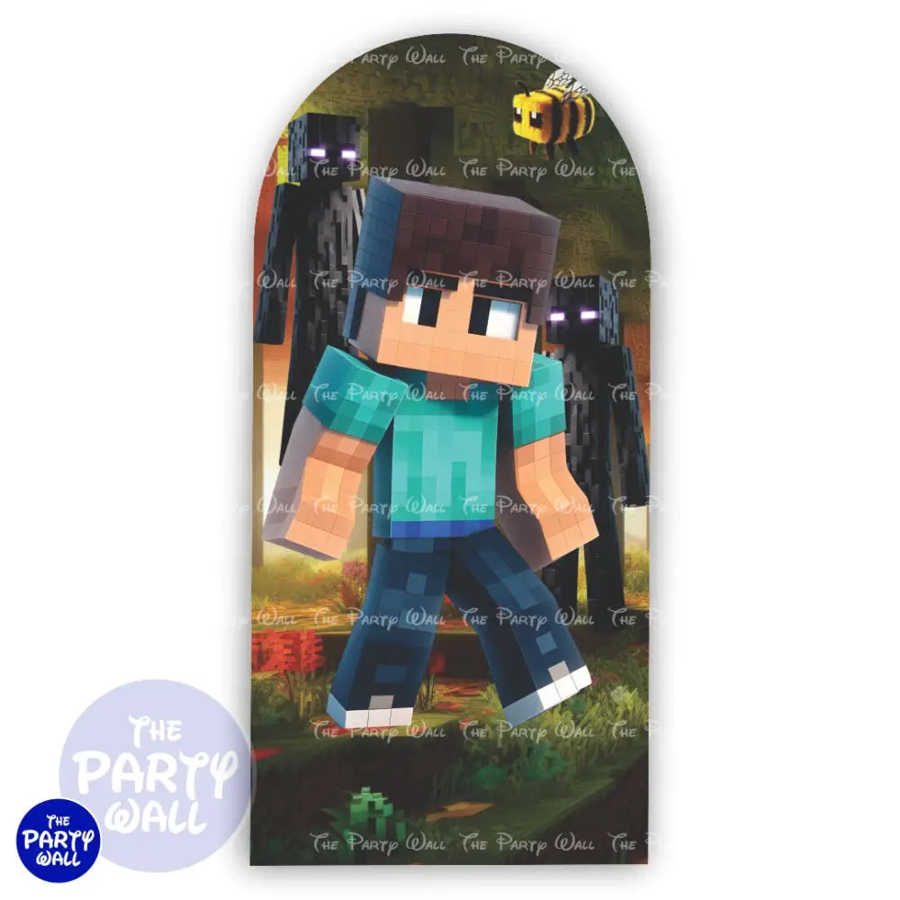 Minecraft - Funda para mampara de punta redonda o rectangular Mampara de punta redonda