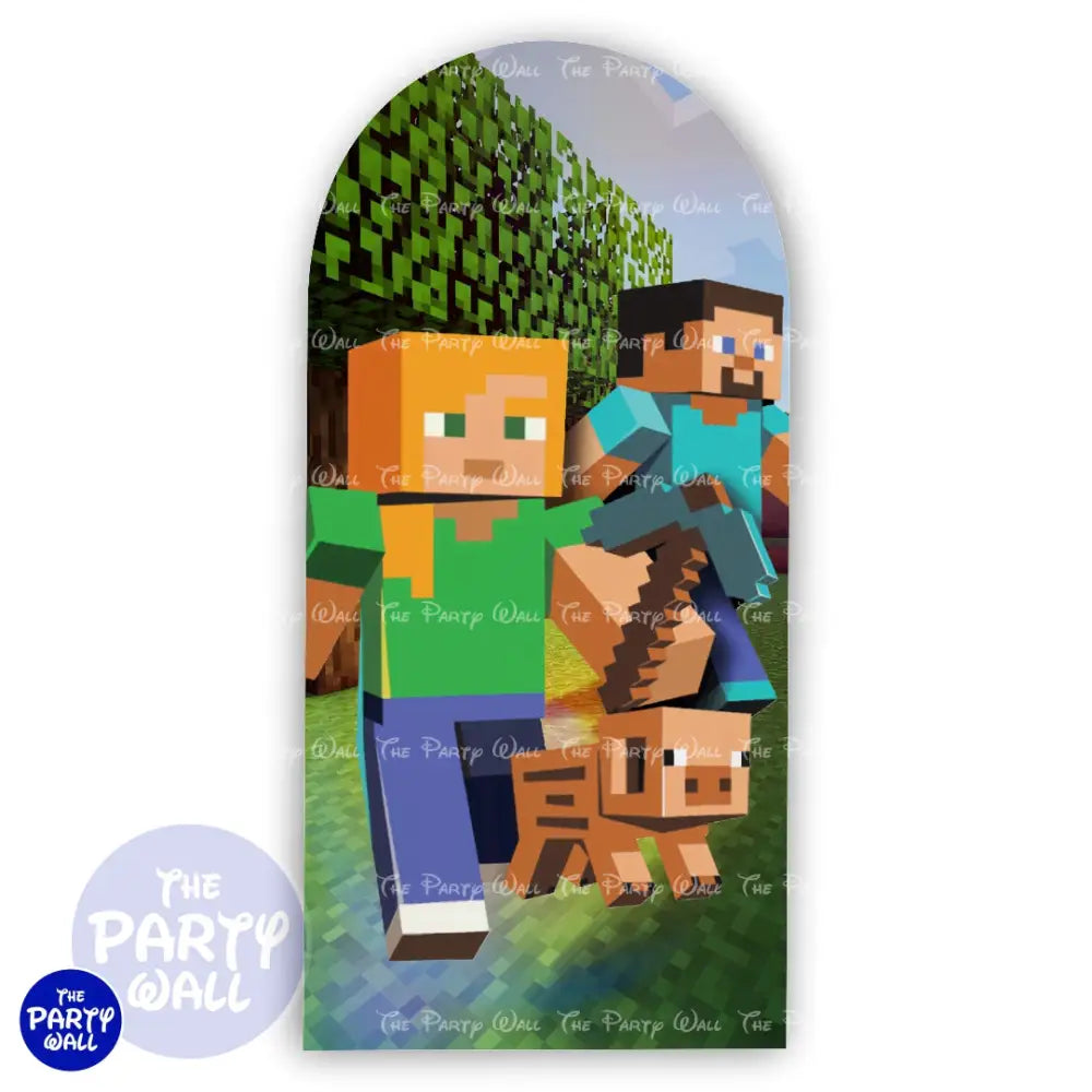 Minecraft - Funda para mampara de punta redonda o rectangular Mampara de punta redonda