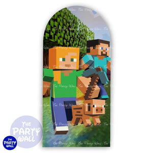 Minecraft - Funda para mampara de punta redonda o rectangular Mampara de punta redonda