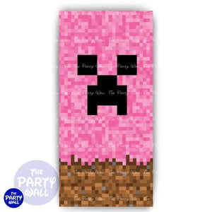 Minecraft - Funda para mampara de punta redonda o rectangular Mampara de punta redonda