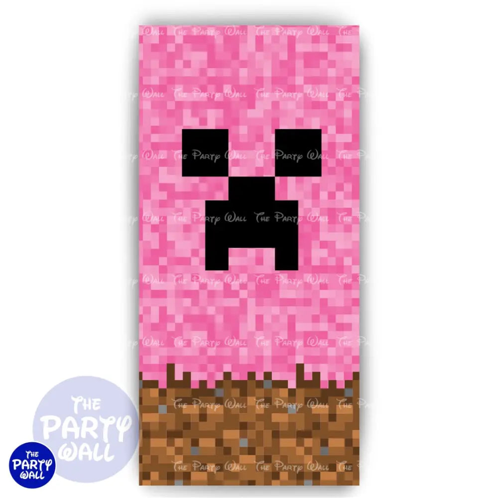 Minecraft - Funda para mampara de punta redonda o rectangular Mampara de punta redonda
