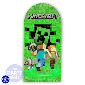 Minecraft - Funda para mampara de punta redonda o rectangular Mampara de punta redonda