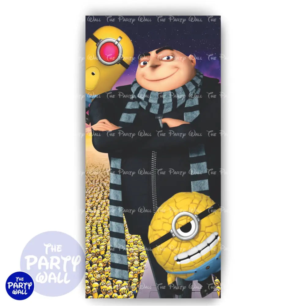 Minions - Funda para mampara cuadrada Mampara de punta redonda