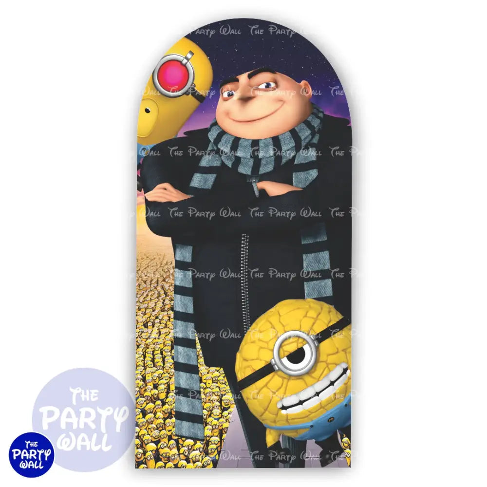 Minions - Funda para mampara cuadrada Mampara de punta redonda