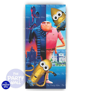 Minions - Funda para mampara cuadrada Mampara de punta redonda