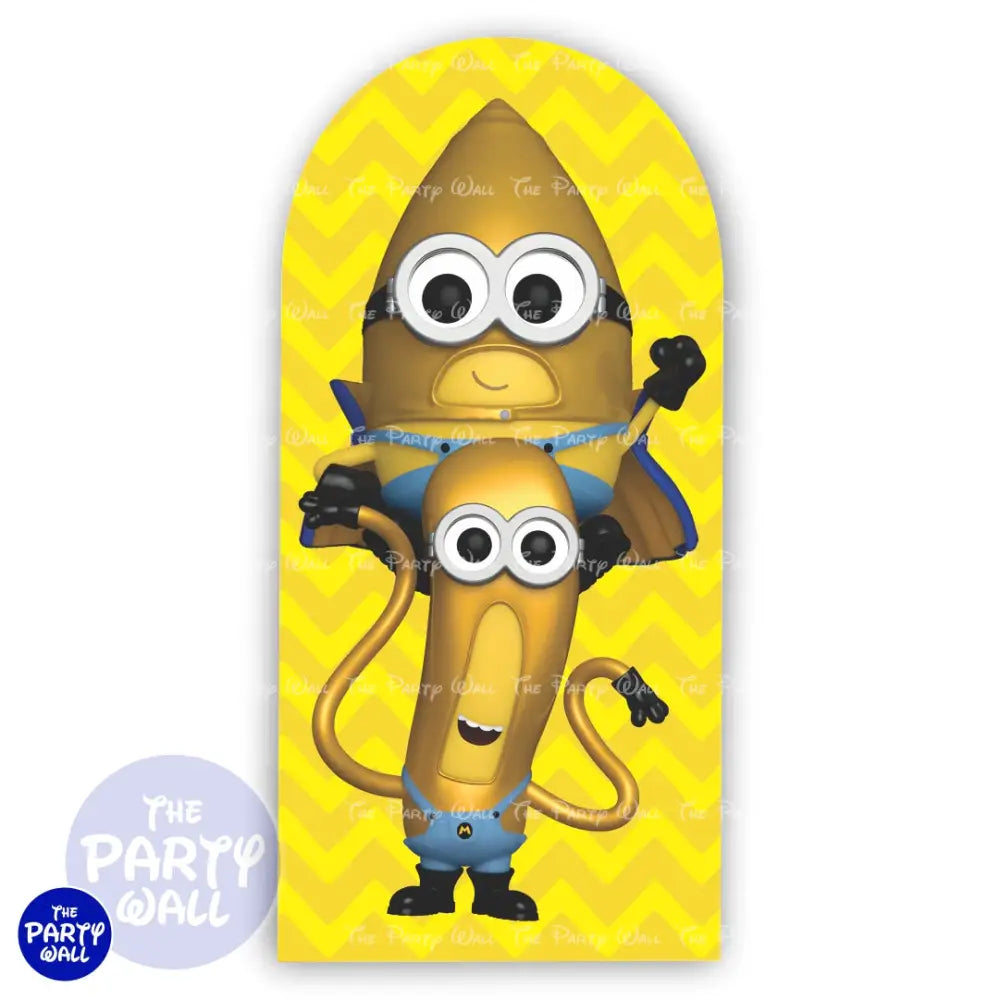 Minions - Funda para mampara cuadrada Mampara de punta redonda