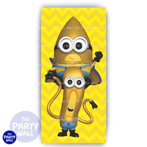 Minions - Funda para mampara cuadrada Mampara de punta redonda