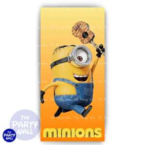 Minions - Funda para mampara de punta redonda o rectangular Mampara de punta redonda